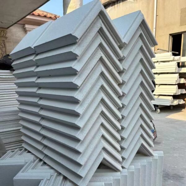 Lightweight Foam Faux Stone Trim, French Style Corner Columns for Villa Exterior, Wooden House Wall Decoration