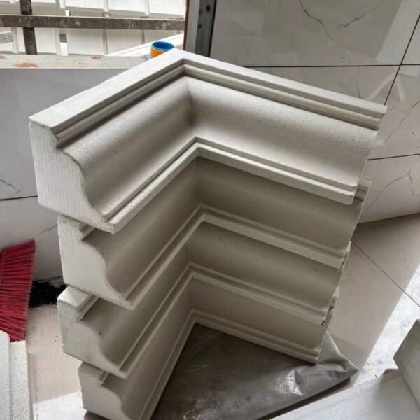 Building Exterior Decoration Lightweight EPS Foam Dentil Cornice Eave Lines