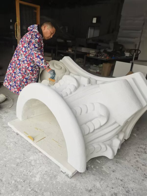 Exterior wall decoration foam carving
