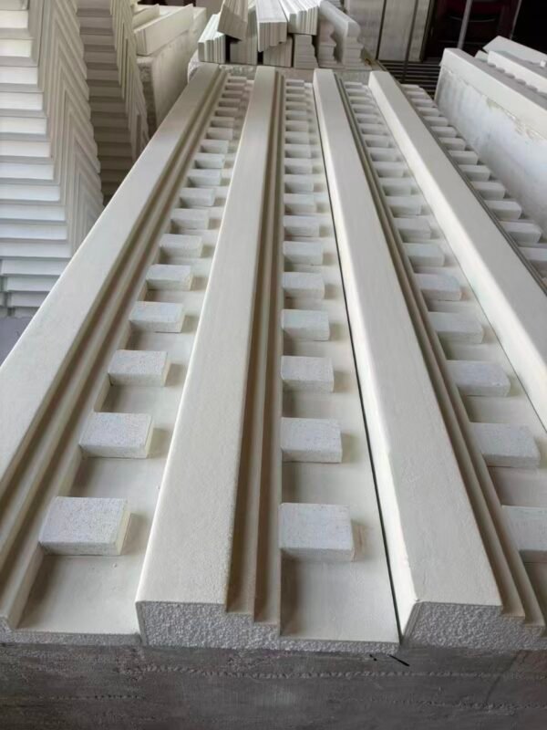 Lightweight EPS Dentil Moulding Villa Facade Decorative Trim