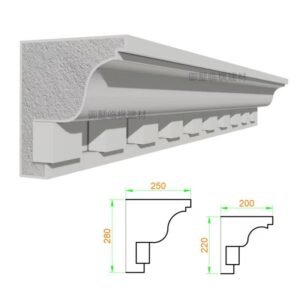 EPS Foam Dentil Trim Custom European Architectural Facade Line
