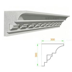 Stucco Coated EPS Dentil Moulding Outdoor Wall Cornice Line