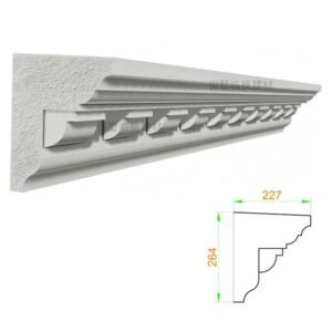 French Style EPS Dentil Moulding for Exterior Villa Decoration