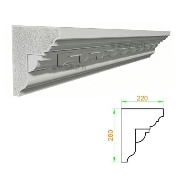Waterproof EPS Dentil Line for Building Exterior Decoration