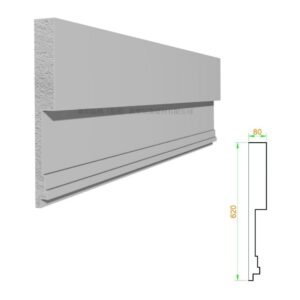 Exterior wall EPS trim for residential building