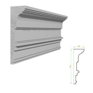 Weather resistant EPS moulding for outdoor