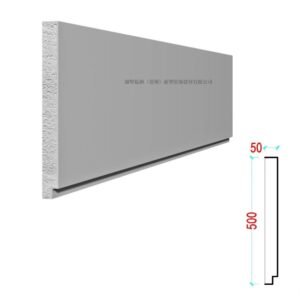 Foam exterior wall cladding